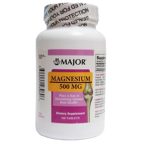 Magnesium, 500 MG, 100 Tablets – Vitamedex | PPE supplies
