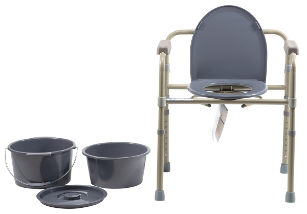 Folding Bedside Commode - Bulk Packed - Image 6
