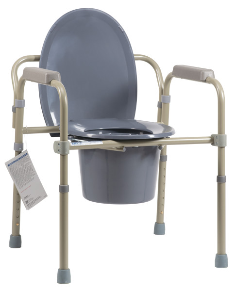 Elongated Folding Bedside Commode - Bulk Packed - Image 5