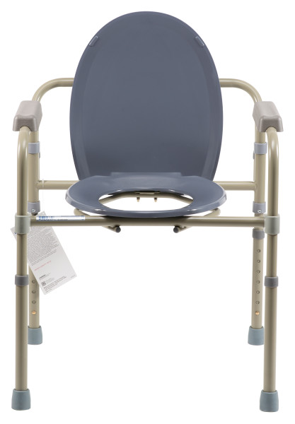 Elongated Folding Bedside Commode - Bulk Packed - Image 2