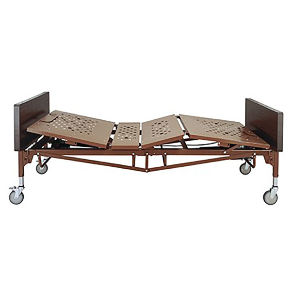 Bariatric Full Electric Home Care Bed – 42"" Bed with Emergency Hand Crank Combo (with half rail and foam mattress) - Image 3