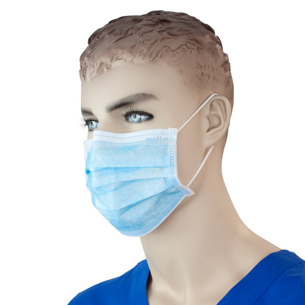 Procedure Face Mask with Ear Loop – Blue 50ct/Bx-12bx/Cs