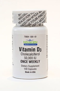 Vitamin D3 50,000 IU..100 Capsules