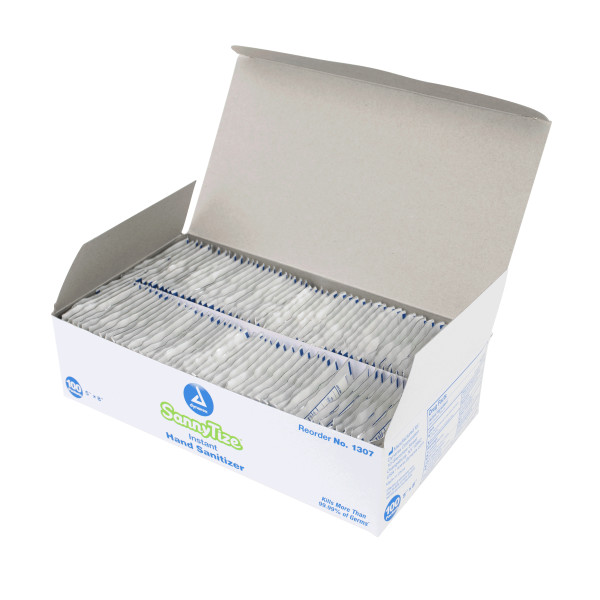 SannyTize Instant Hand Sanitizer – 5 x 8in 100/cs