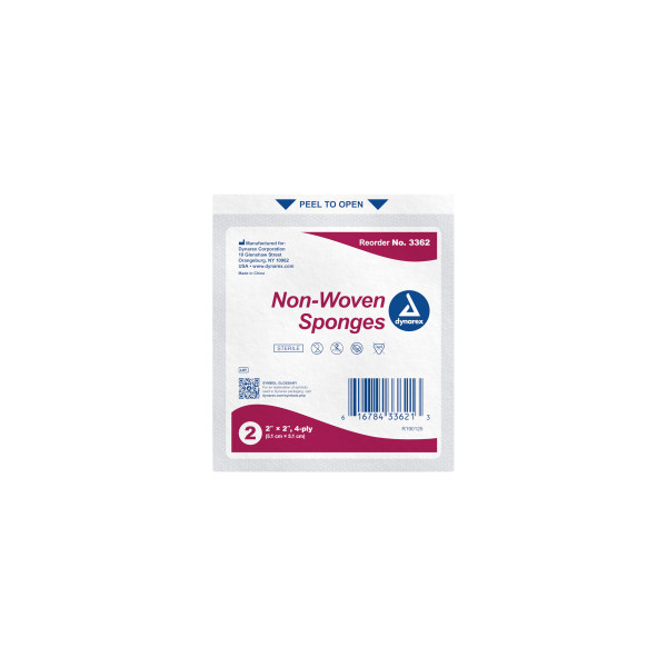 Non-Woven Sponge, Sterile, 2's, 4 Ply - Image 4