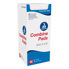 Combine Pads 1/Pouch – Sterile, 8″ x 7 1/2″ 20/12/Cs