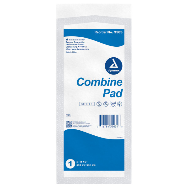 Combine Pads 1/Pouch – Sterile, 8″ x 10″ 15/24/Cs
