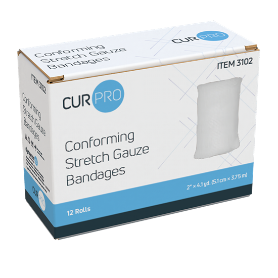 Stretch Gauze Bandage Roll – 2″”, Non-sterile 12/bx